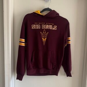 Colosseum Maroon and Gold Sun Devils Sweater